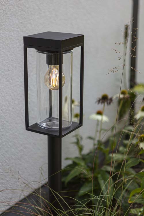 Eclairage extérieur lanterne noir solar E27 2W