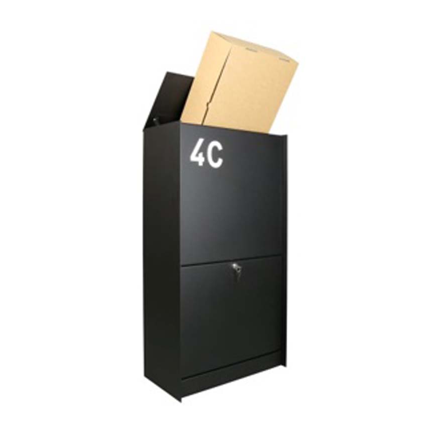 Pakketbrievenbus eSafe Dropbox Medium Front zwart