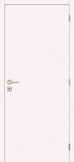 Porte intérieure complète Palladium blanc 211,5x83cm tubulaire réversible + châssis 16,5cm