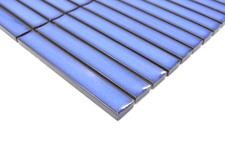 Mozaïek Finger blauw glanzend 29,6x29,9cm