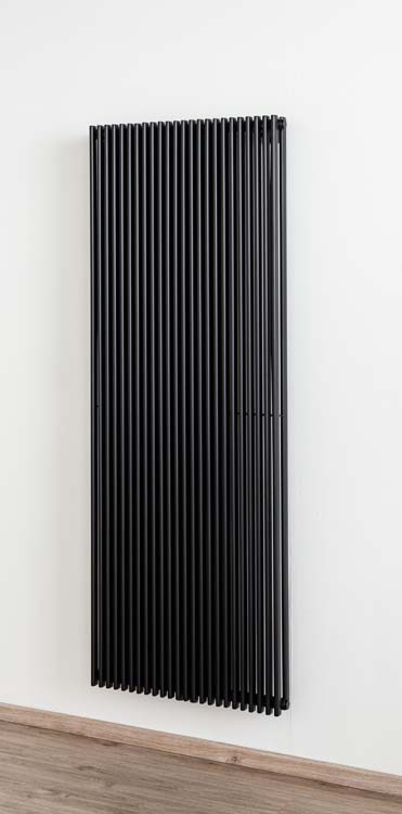 Designradiator Debra dubbel 180x67,6cm mat zwart 3309Watt