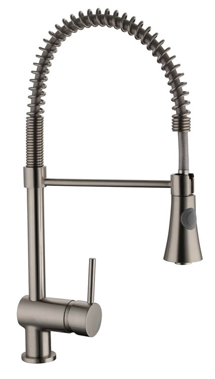 Keukenkraan Charlotte inox-look spiraalveer