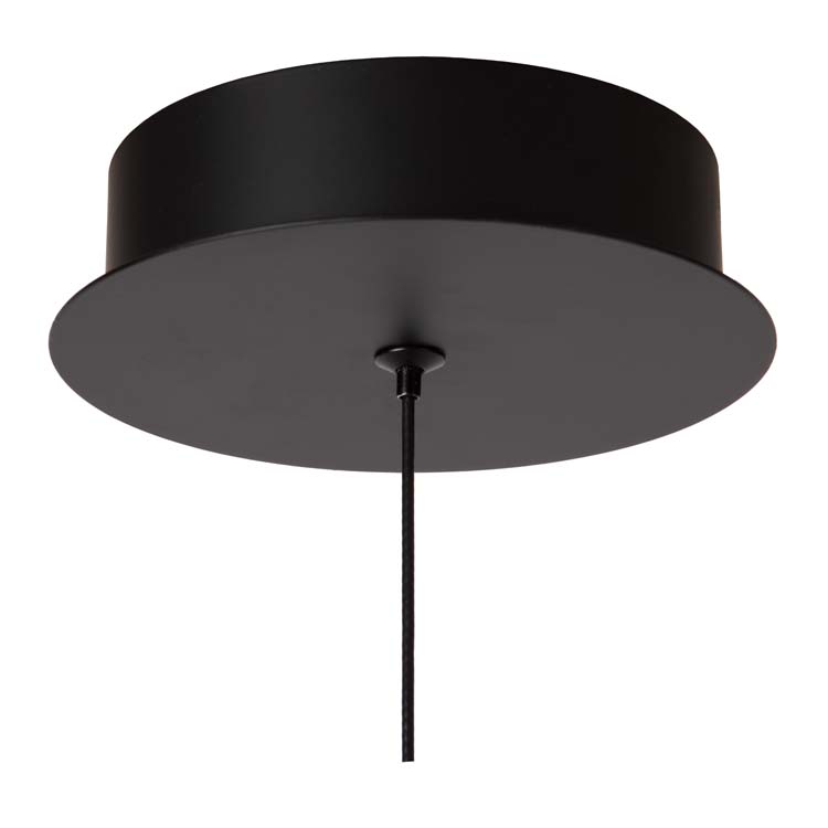 Lucide SENTUBAL - Hanglamp - Ø 14 cm - LED - 1x6,3W 2700K - Zwart