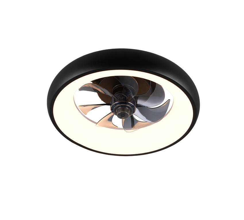 Plafonnier/ventilateur - Ø40cm - LED dimmable - CCT - 1x20W - 2700/6500K - noir