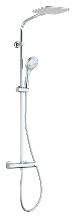 Regendoucheset thermostatisch Lavera chroom