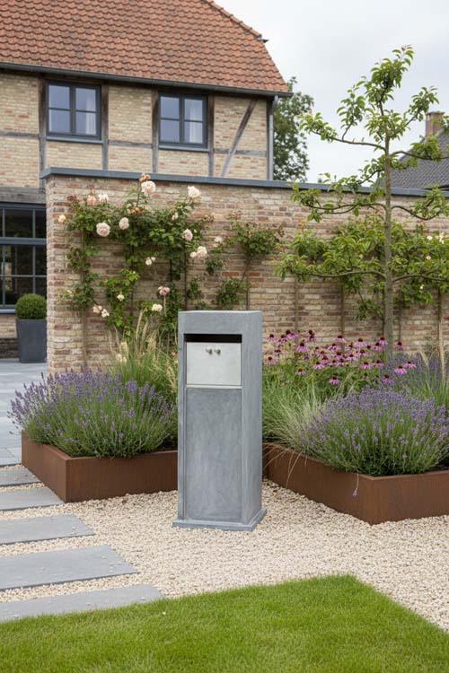 Pakketbrievenbus blauwsteen Gunny