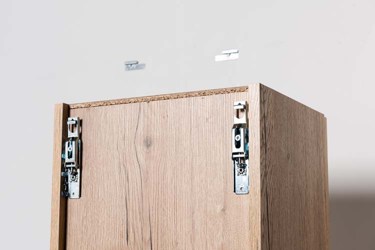 Kolomkast Domino eik hangend 170x40x32cm