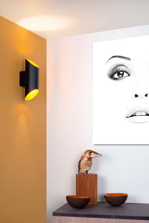 Wandlamp - zwart -  Ø10cm - G9 - 40W