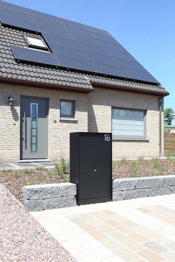 Pakketbrievenbus ONZO (eSafe) Dropbox Medium Front zwart