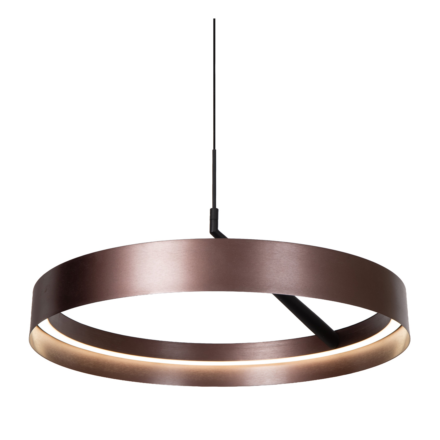 Hanglamp - Ø54,5cm - LED 3 StepDim - CCT - 1X36W 2200K/3000K - Koffie