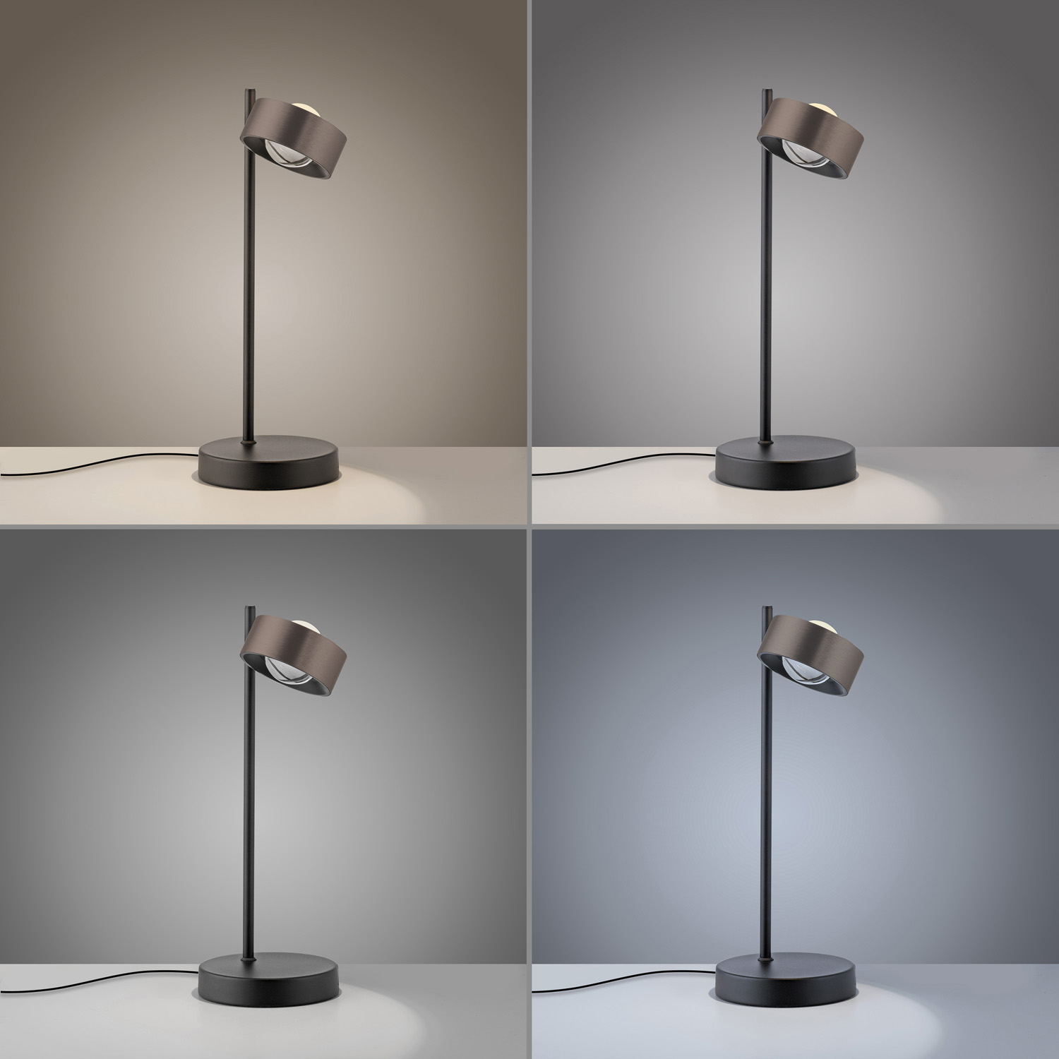 Lampe de table - brun - LED - 8W - 3000K