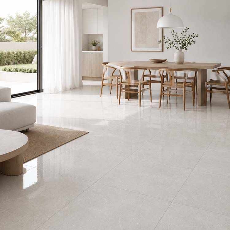 Vloer- en wandtegel Lessa Marmi beige 60x60cm