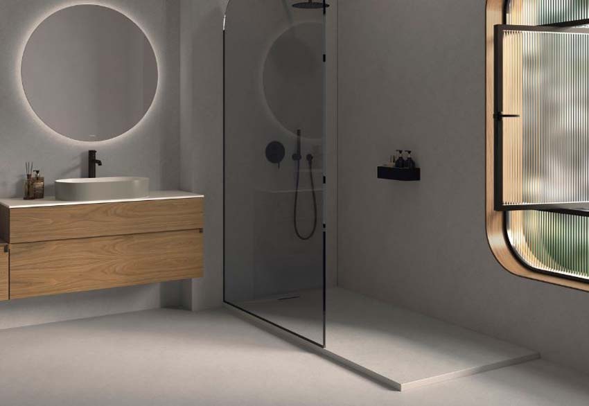 Wandpaneel Signature Nordicstone SPC naadloos grijs 120x260x0,4cm