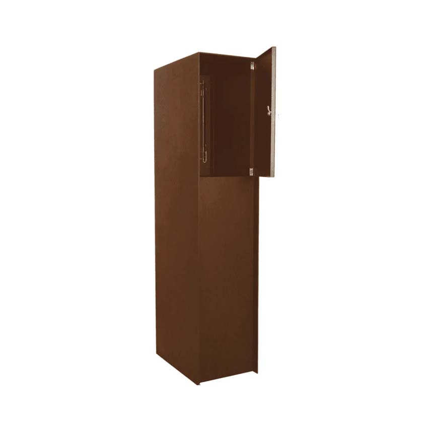 Pakketbrievenbus eSafe Fenix cortenstaal look front connect