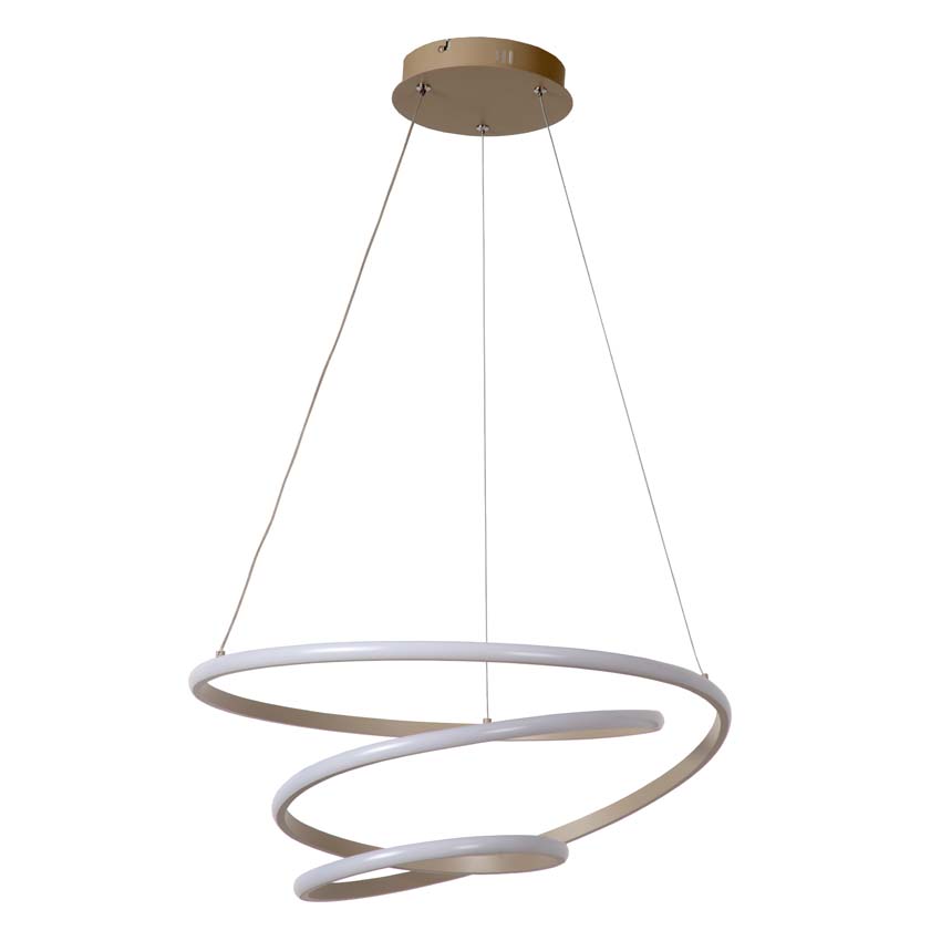 Lucide Essential Espiral - Suspension - LED dimmable - CCT - 1x40W 2700K/4000K - Taupe