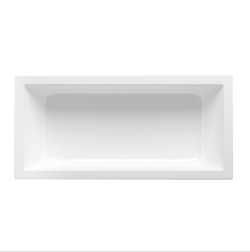 Inbouwbad Harper glanzend wit 180x80cm