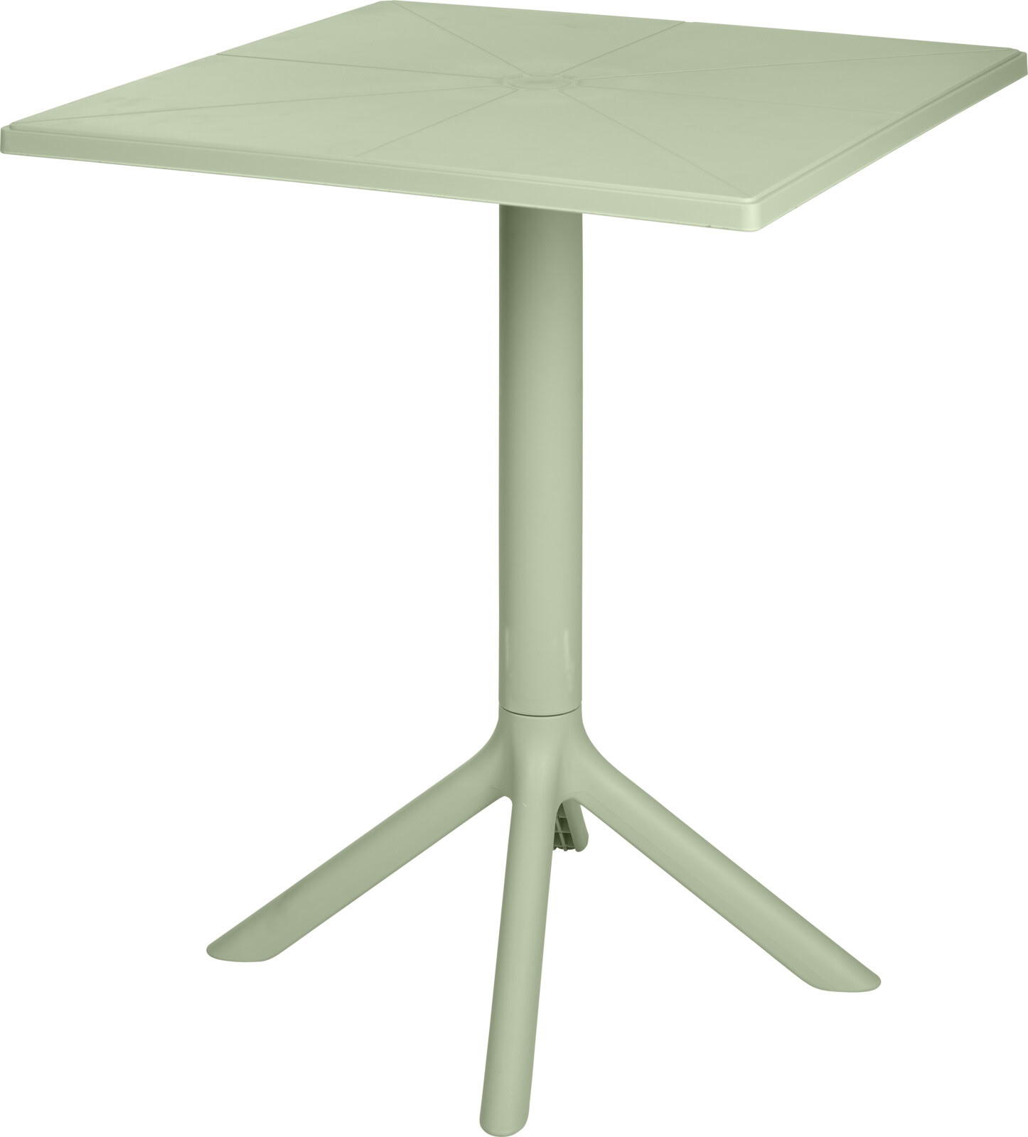 Table de jardin polypropylène vert 60x60x75cm