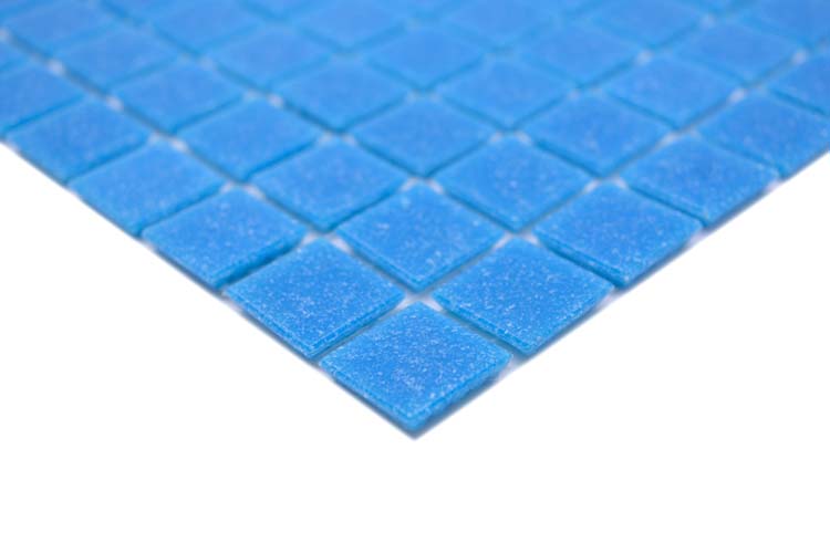 Mozaïek Glas blauw glanzend 32,7x30,5cm