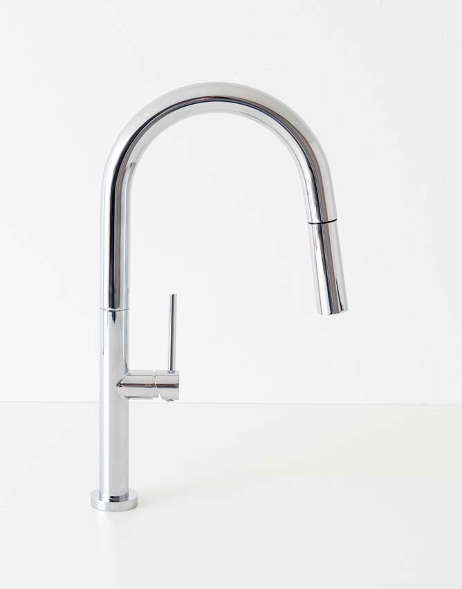 Robinet de cuisine Maverick chromé avec bec extractible Robinet de cuisine Maverick chromé avec bec extractible