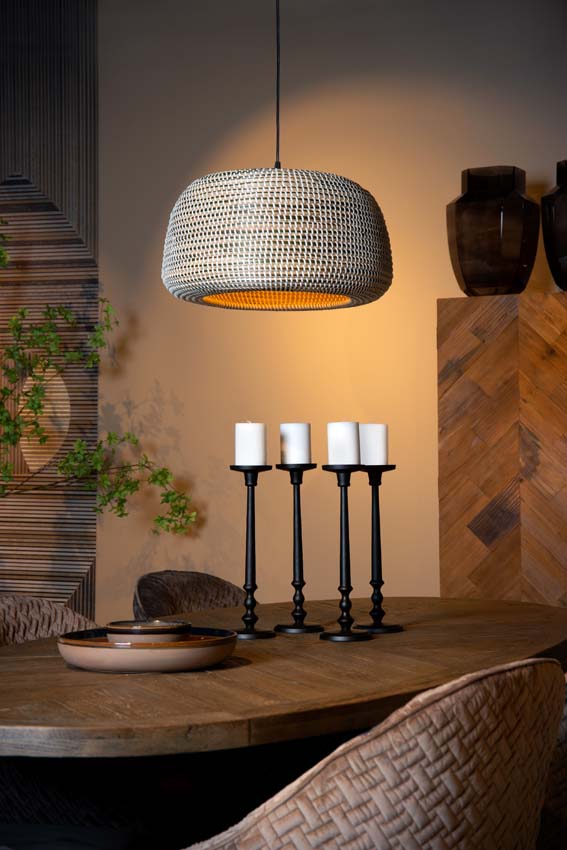 Lucide Premium Maduka - Hanglamp - 1xE27 - Bruin