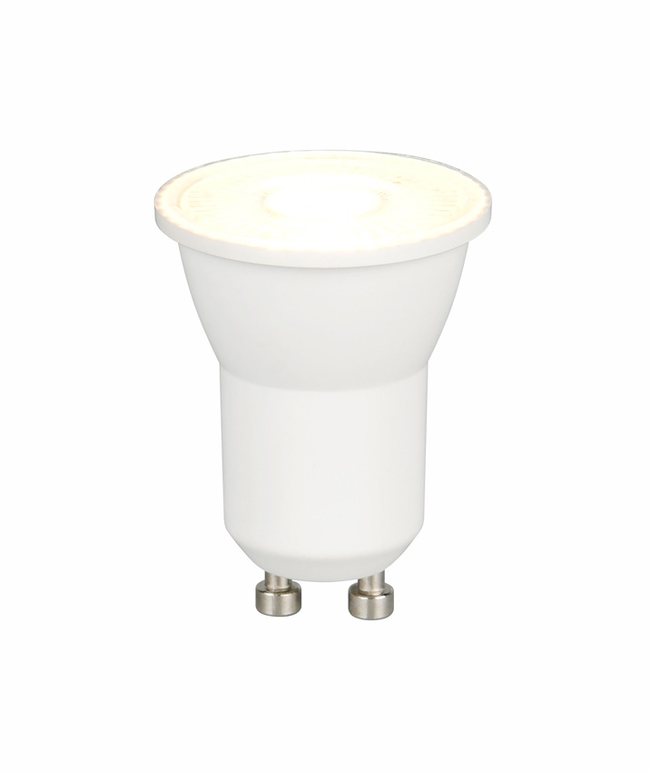 Led lamp - GU10 - wit - H4,4/Ø3,5cm - 3-staps dimbaar - 4W - 345lm - 3000K - 1 stuk