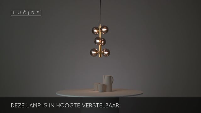 Lucide TYCHO - Hanglamp - Ø 25,5 cm - G9 - Mat Goud Lucide TYCHO - Hanglamp - Ø 25,5 cm - G9 - Mat Goud