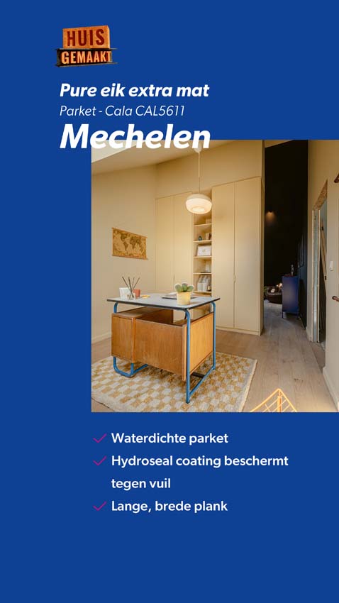Parket Quick-Step Cala - 13mm - pure eik extra mat - 22x220cm - waterbestendig