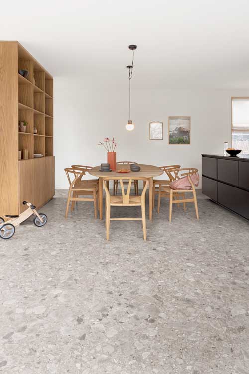 Sol vinyle Floorify Ceppo dalle 5mm gris 90x60cm