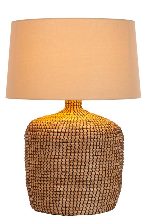 AMBALA - Lampe de table - 1xE27 - Naturel