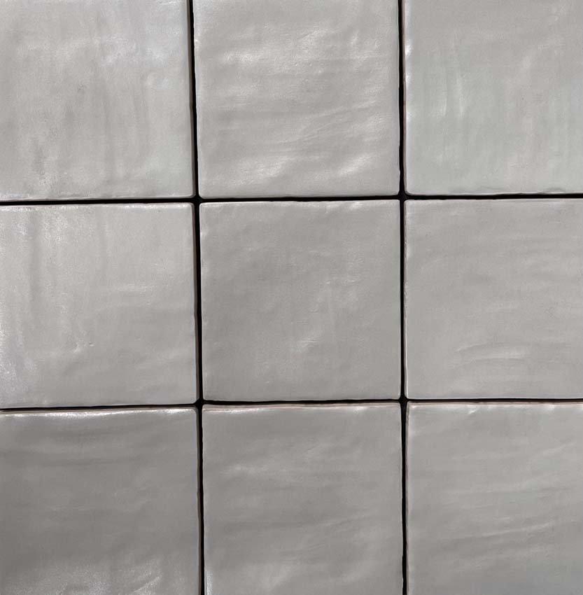 Carrelage mural céramique zellige gris 10x10cm