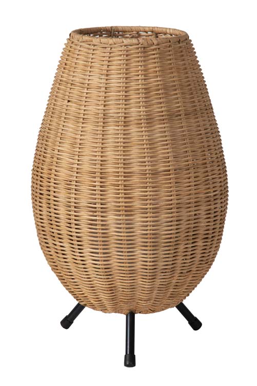Lampe de table - Ø 22 cm - 1xG9 - Bois clair