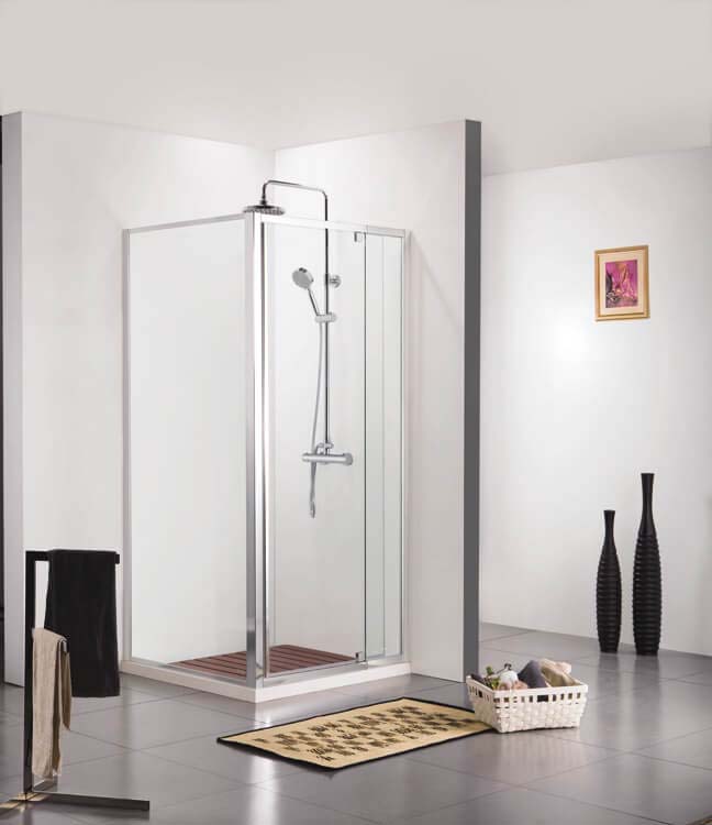 Porte de douche tournante Urian chrome 112-122x200cm