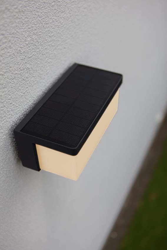 Wandlamp buiten - grijs - H8,5cm - LED - 1x9W - 3000K - IP44