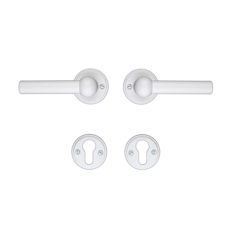 Deurkruk pro grado 2x lucera wit cilinderrozet