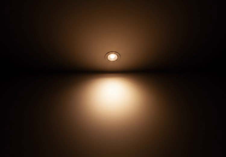 Spot encastrable - blanc - Ø8,5xH5,5cm - dimmable - LED - 3x5,5W - 2700K