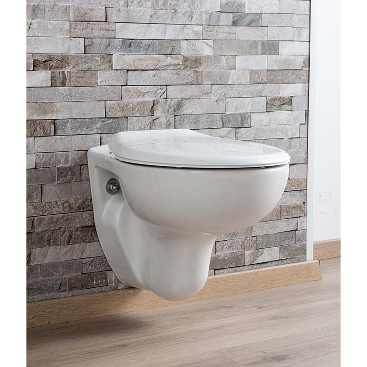 Hang-wc Senne incl wc-bril met softclose wit