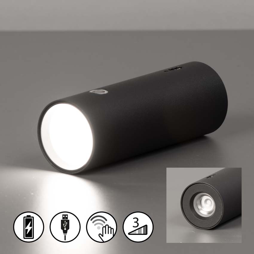 Mix&Match spotkop type J - zwart - 1W - 2700K/4000K/5700K - IP20 - met magneet