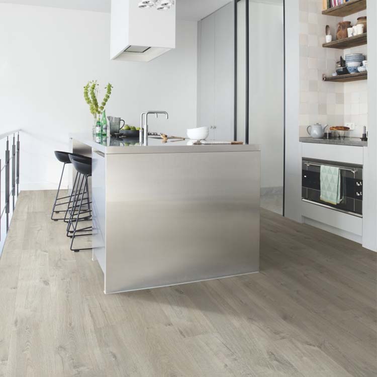 Laminaat Quick-Step Impressive 8mm zachte grijze eik 138x19cm