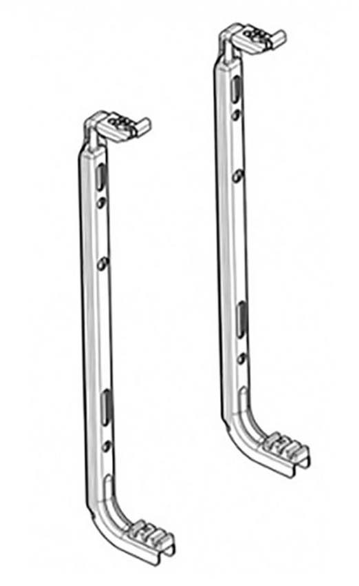 Système de suspension radiateur J-console 90cm set 2 pièces