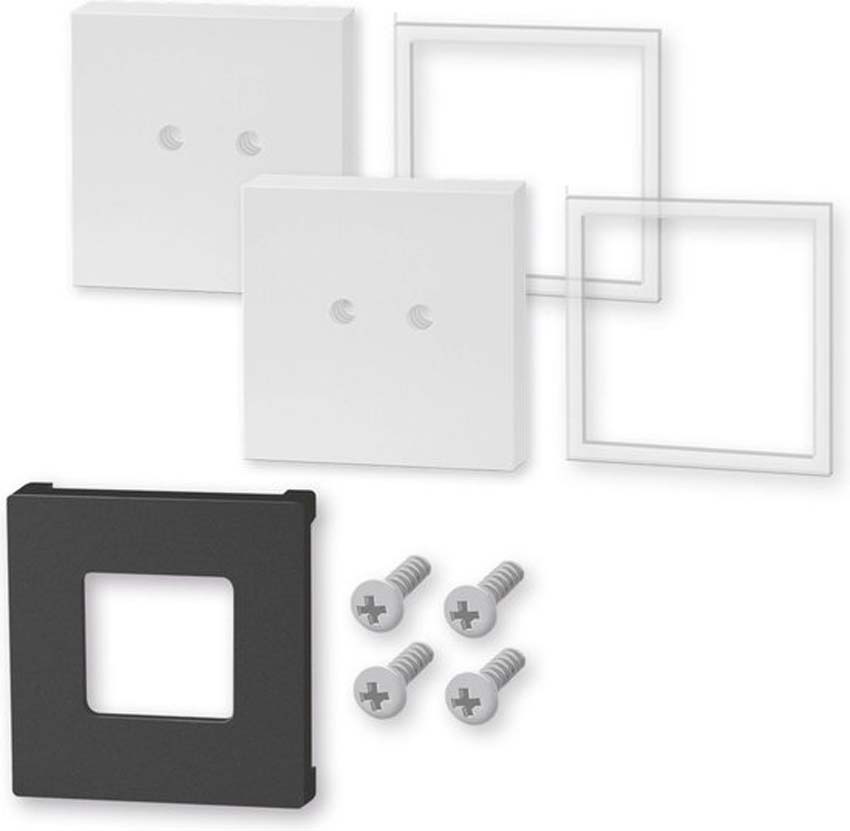 Support mural Zack Carvo en acier inoxydable blanc - set de 2