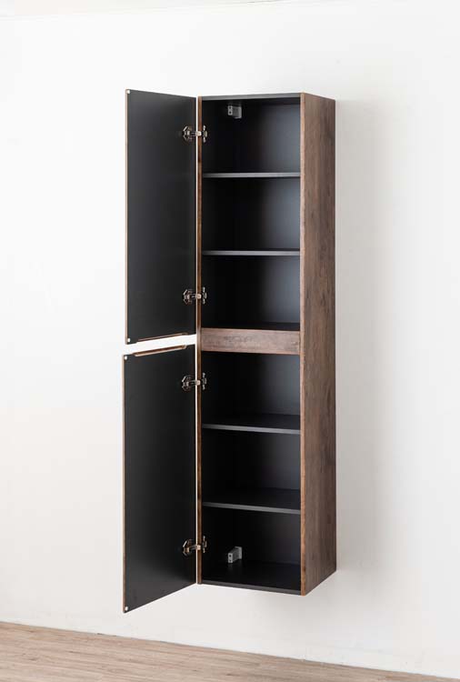 Kolomkast Jelte notelaar hangend 170x40x35cm