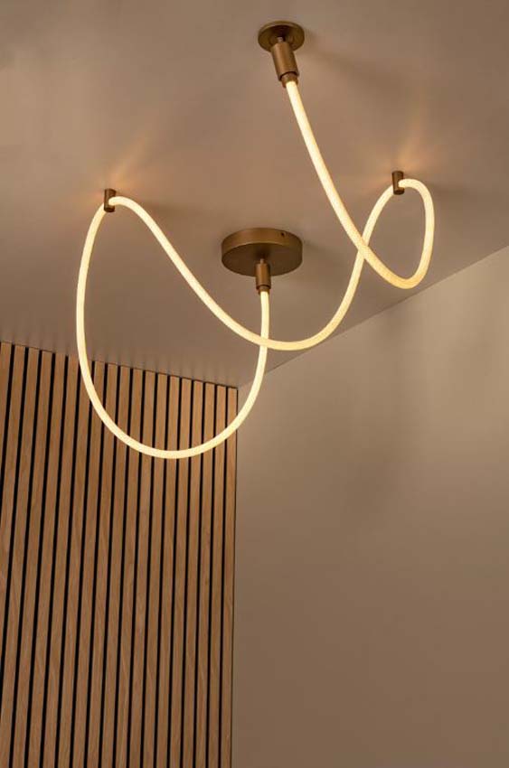 Lucide Vibes Janderin - Plafondlamp - LED Dimbaar - CCT - 1x36W 2200K/3300K - Champagne