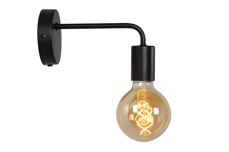 SCOTT - Wandlamp - 1xE27 - Zwart