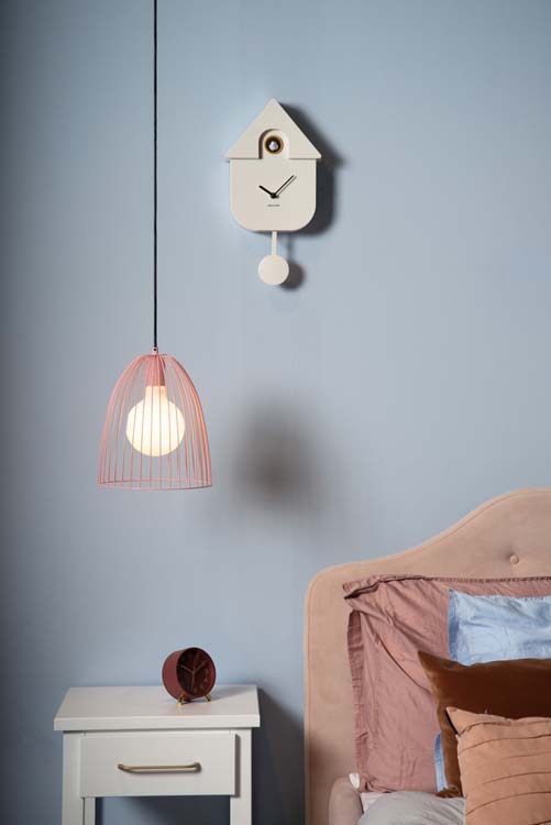Lucide MACARONS - Hanglamp - Ø 24,5 cm - 1xE27 - Roze