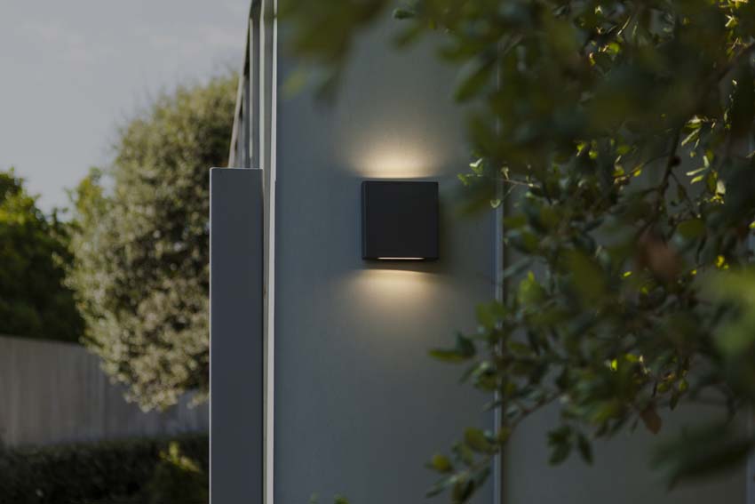 Applique murale d'extérieur Karo - Gris - 8.5W - 4000K - IP54