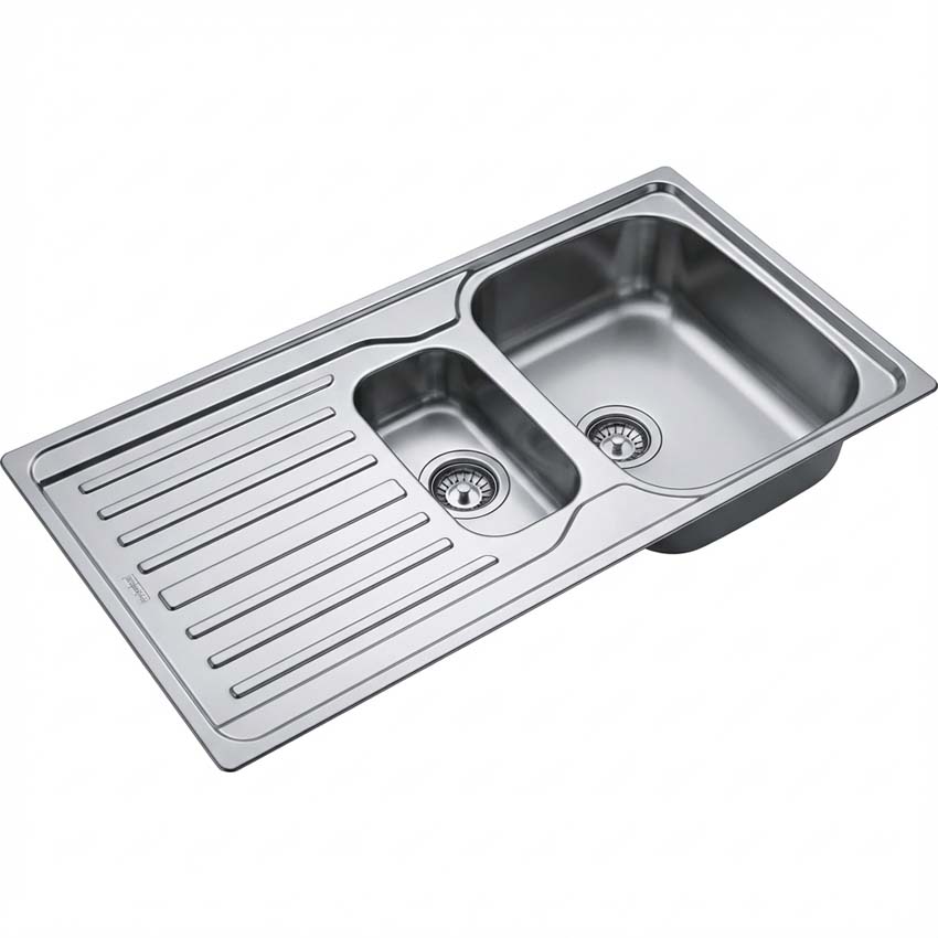 Spoelbak Franke Antea inox 1,5 bak 100x50cm