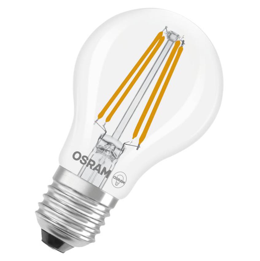Lampe LED Osram - E27 - Blanche - Ø6x10,5cm - Dimmable - 1x5,9W - 806lm - 2700K - 1 pièce