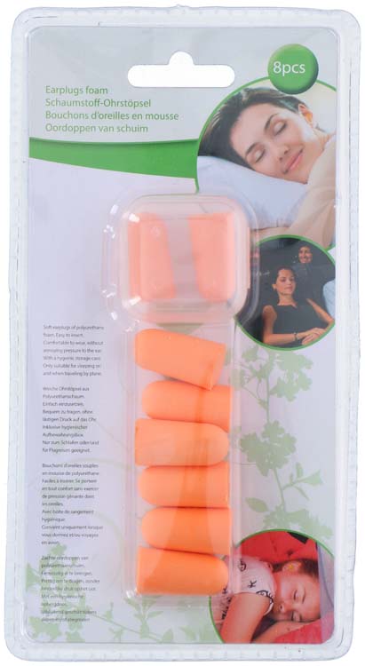 Bouchons d'oreille mousse avec étuis de rangement