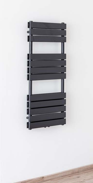 Handdoekradiator Dex dubbel 120x50cm zwart 939Watt