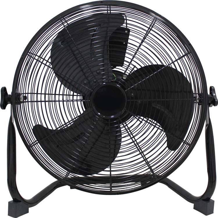 Ventilateur modéle au sol noir avec 3 vitesses